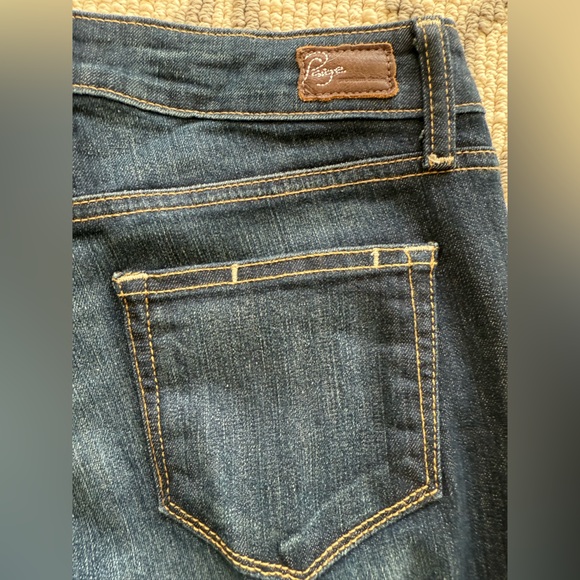 PAIGE Canyon Boot Dark Blue Flare Jeans - Picture 9 of 10